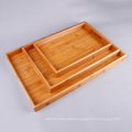 Solid Bamboo Organic Tea Serving Tray with Handle